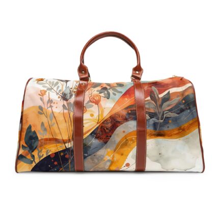 Stylish Waterproof Travel Bag, Floral Weekend Duffle, Vacation Carryall, Adventurer's Companion, Waterproof Tote for Trips, Travel Gift Bag