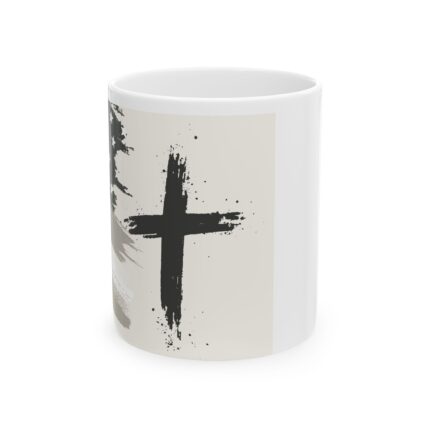 Rustic Inspirational Ceramic Mug, Faith Coffee Cup, God Country Mug, Christian Gifts, Patriotic Kitchen Decor, 11oz 15oz