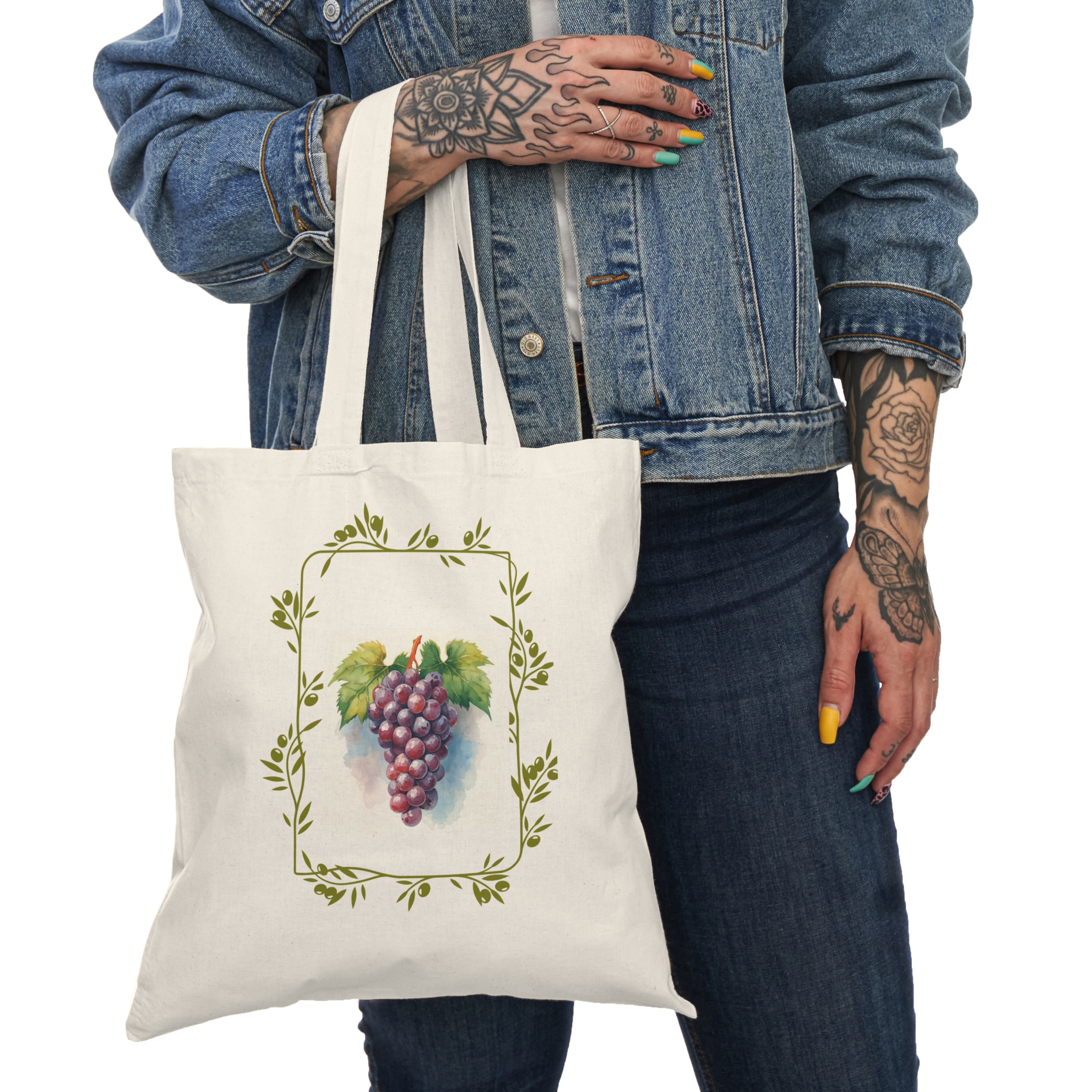 Vintage Grapevine Tote Bag | Eco-Friendly Market Bag, Shopping 
