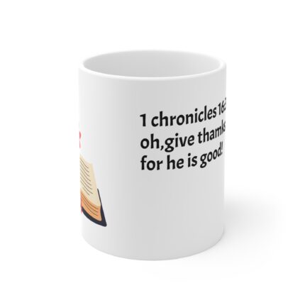 Floral Bible Verse Mug - Inspirational Coffee Cup, Gift for Book Lovers, Encouragement Mug, Christian Gift, Mother's Day