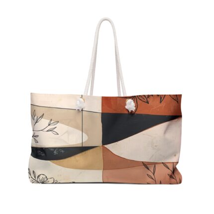 Boho Floral Weekender Bag, Travel Tote, Stylish Beach Bag, Weekend Getaway Essential, Gift for Her, Eco-Friendly Travel