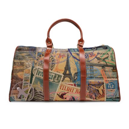 Vintage-Inspired Waterproof Travel Bag for Adventurers, Luggage, Overnight Trips, Fitness, Beach, Eco-Friendly
