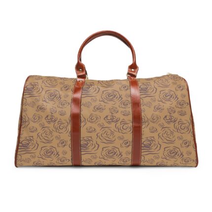 Floral Canvas Duffle Bag — Waterproof Travel Weekender