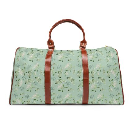 Floral Waterproof Travel Bag – Mint Botanical Weekender
