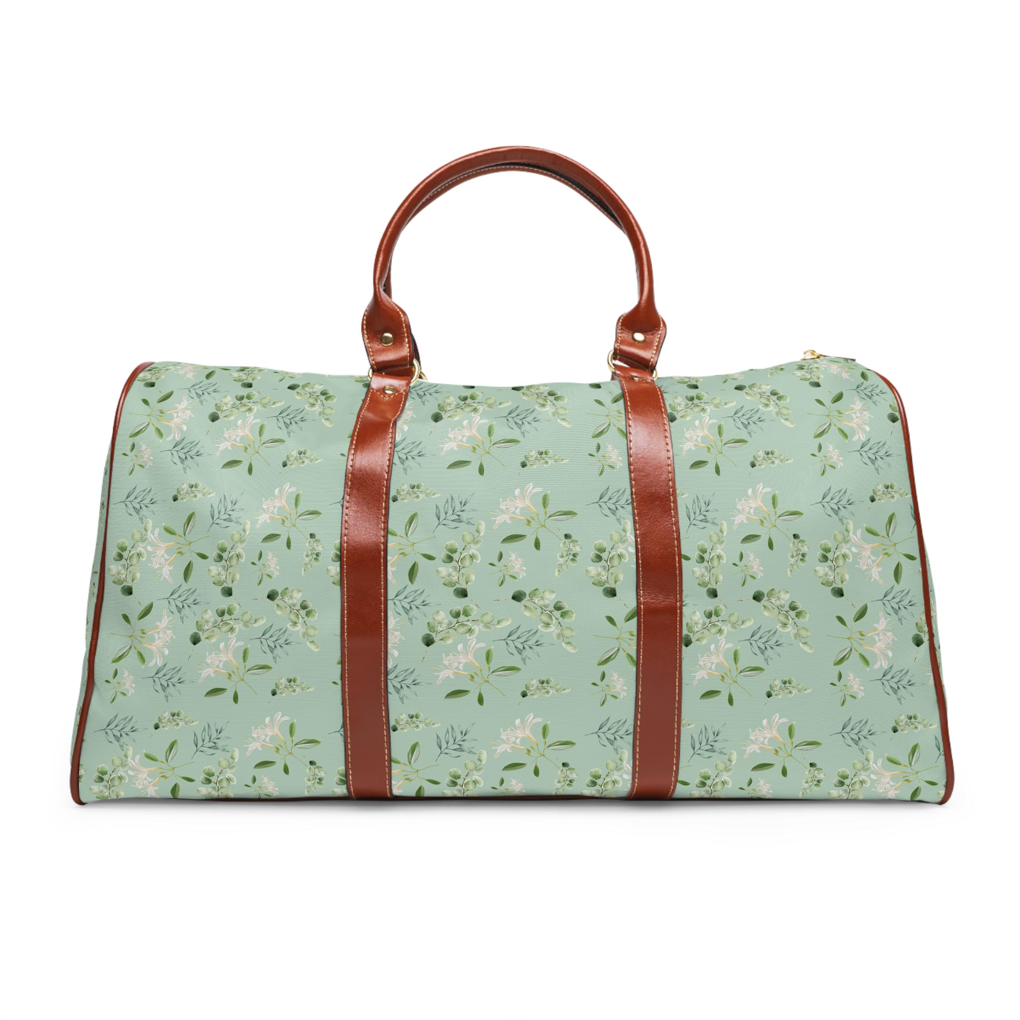 Floral Waterproof Travel Bag – Mint Botanical Weekender