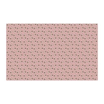 Pink Floral Faux Linen Fabric by the Yard — Lightweight Sewing & Crafting Material
